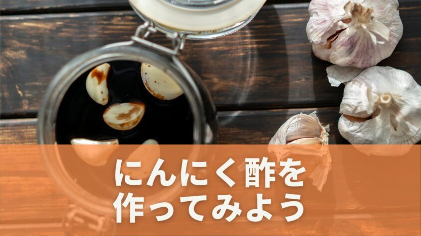 手軽に作れるにんにく酢の作り方